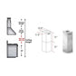 ZLINE Short Kit for Ceilings Under 8 feet ISLAND (SK-GL9i)
