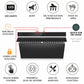 Fotile Slant Vent Series 30 in. 1,000 CFM Range Hood with Touchscreen in Onyx Black, JQG7505
