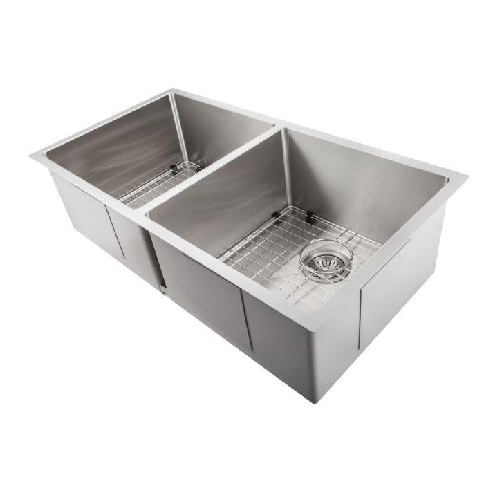 ZLINE Executive Series 36 Inch Undermount Double Bowl Sink in Stainless Steel SR50D-36