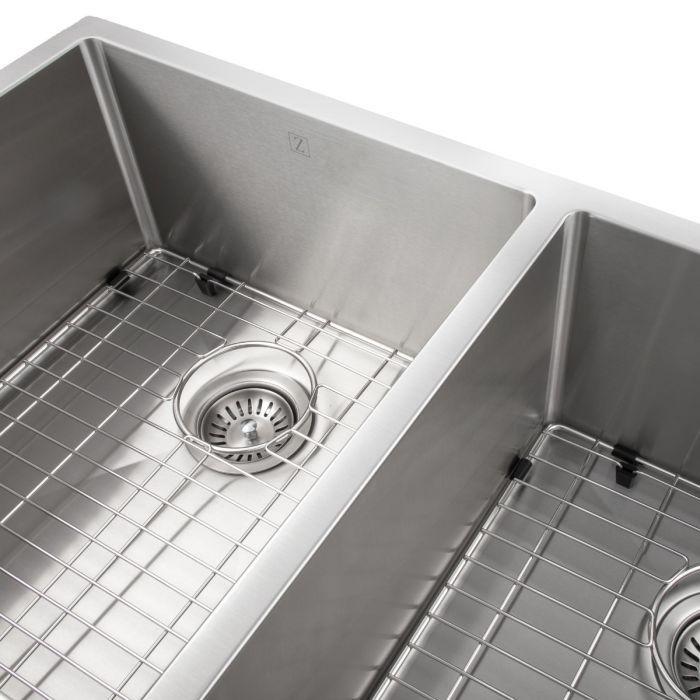 ZLINE Executive Series 36 Inch Undermount Double Bowl Sink in Stainless Steel SR50D-36-2