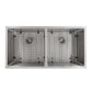ZLINE Executive Series 36 Inch Undermount Double Bowl Sink in Stainless Steel SR50D-36-3