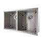 ZLINE Executive Series 36 Inch Undermount Double Bowl Sink in Stainless Steel SR50D-36-4