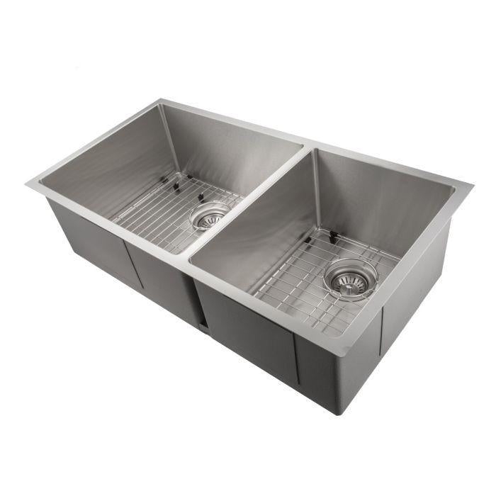 ZLINE Executive Series 36 Inch Undermount Double Bowl Sink in Stainless Steel SR60D-36