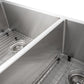 ZLINE Executive Series 36 Inch Undermount Double Bowl Sink in Stainless Steel SR60D-36-4
