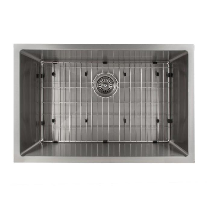 ZLINE Classic Series 27 Inch Undermount Single Bowl Sink in Stainless Steel SRS-27-3