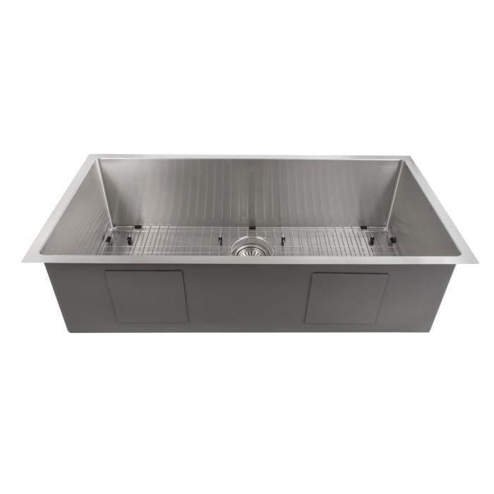 ZLINE Classic Series 33 Inch Undermount Single Bowl Sink in Stainless Steel SRS-33-1