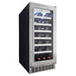 Danby Silhouette 15 in. 28 Bottle Capacity Wine Cooler, DWC031D1BSSPR