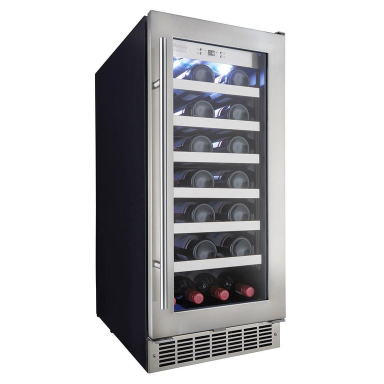 Danby Silhouette 15 in. 28 Bottle Capacity Wine Cooler, DWC031D1BSSPR