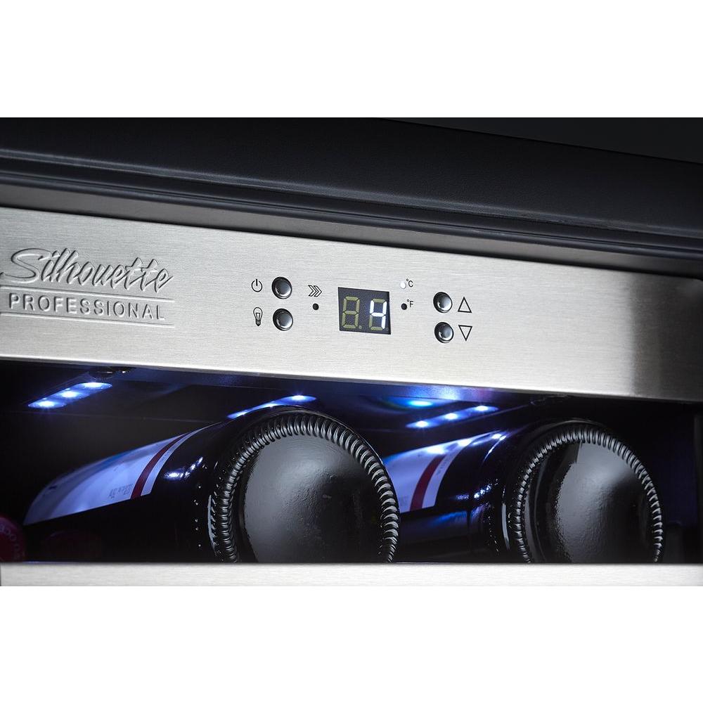 Danby Silhouette 15 in. 28 Bottle Capacity Wine Cooler, DWC031D1BSSPR