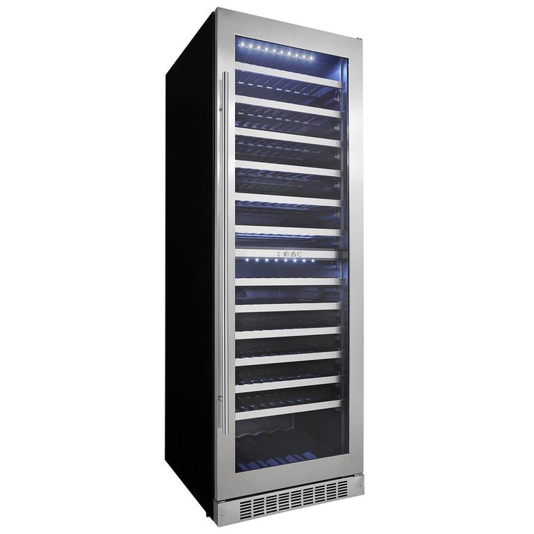Danby Silhouette 24 in. 129 Bottle Capacity Dual Zone Wine Cooler, SPRWC140D1SS