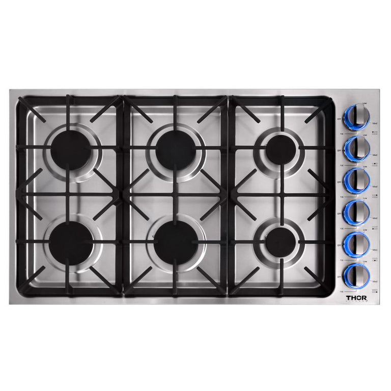 Thor 36 in. Drop-in Natural Gas Cooktop in Stainless Steel, TGC3601 –  Premium Home Source