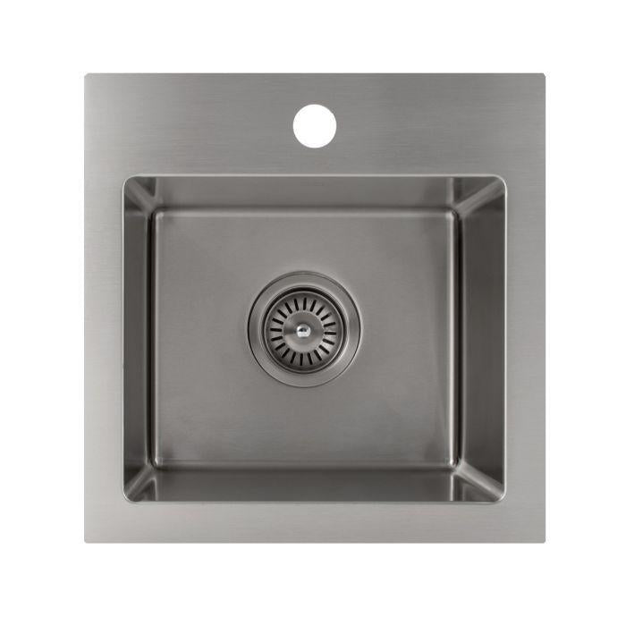 ZLINE Pro Series 15 inch Topmount Single Bowl Bar Sink in Stainless Steel STS-15-3