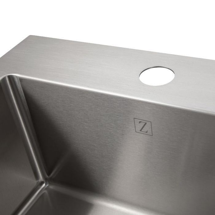 ZLINE Pro Series 15 inch Topmount Single Bowl Bar Sink in Stainless Steel STS-15-4