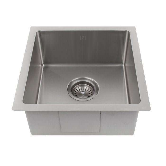 ZLINE Pro Series 15 inch Undermount Single Bowl Bar Sink in Stainless Steel SUS-15-3