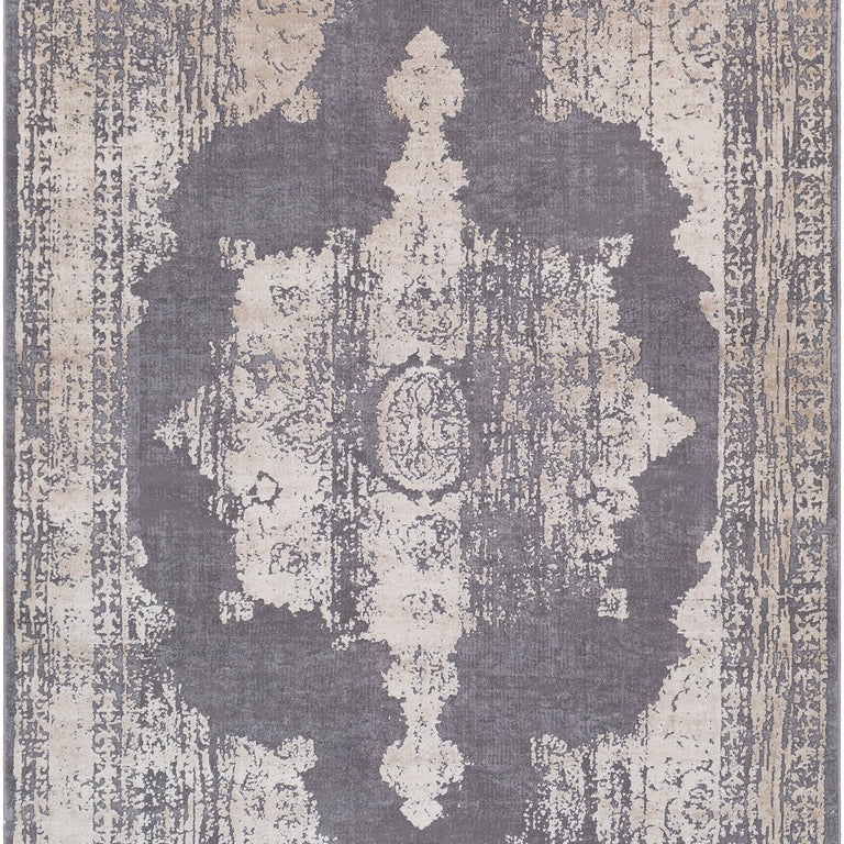 Surya Tibetan Traditional Rug - 5 x 8 feet, Medium Gray, TBT2310-5376