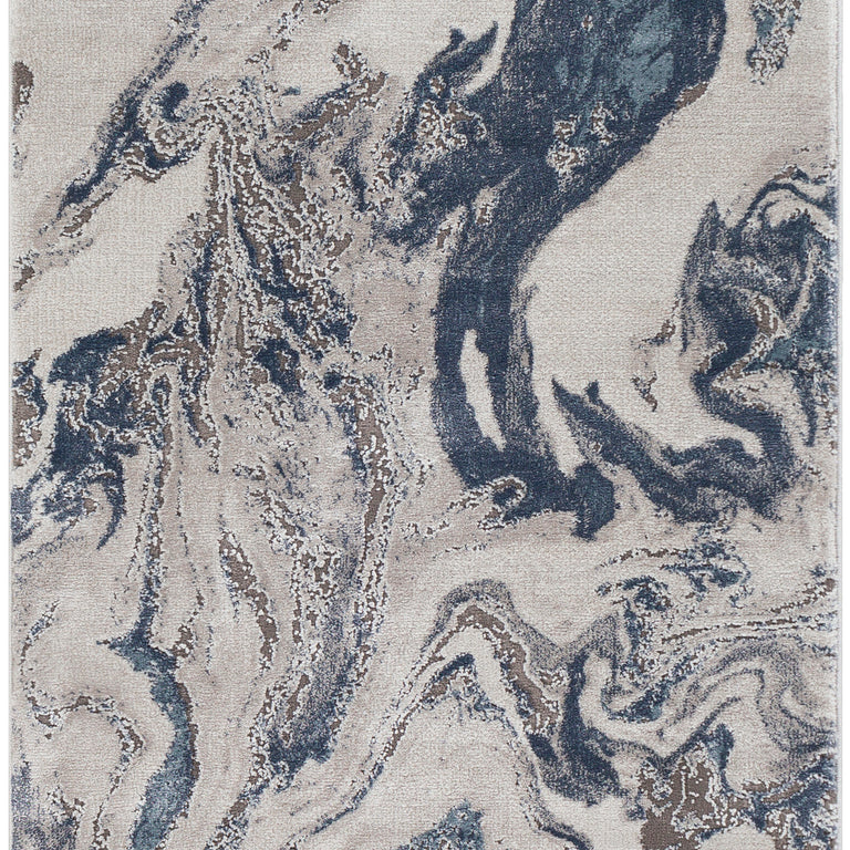 Surya Tibetan Modern Rug - 2.6 x 8 feet, Navy, TBT2319-2777