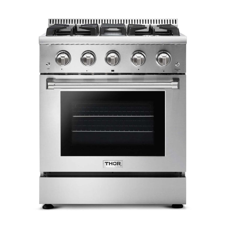 Thor Kitchen Package - 30" Gas Range, Refrigerator & Dishwasher AP-HRG3080U-2