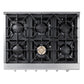 THOR Kitchen 36 in. Liquid Propane Gas Cooktop in Stainless Steel with 6 Burners, HRT3618ULP