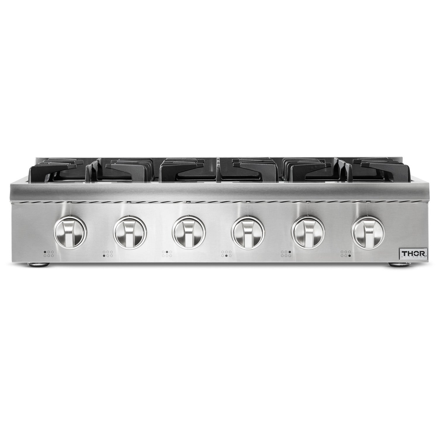 Thor Kitchen 36 in. Gas Cooktop in Stainless Steel with 6 Burners, HRT3618U | Premium Home Source