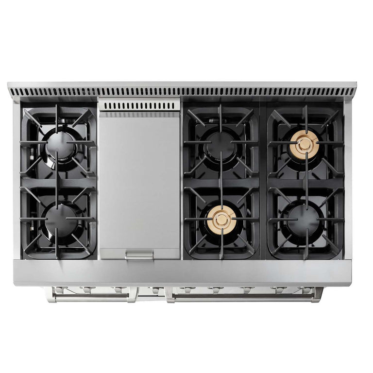 Thor Kitchen Package - 48" Dual Fuel Range, Refrigerator, Dishwasher, AP-HRD4803U-15