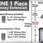ZLINE 1 Piece Chimney Extension for 10ft Ceiling, 1PCEXT-455/476/477/667/697