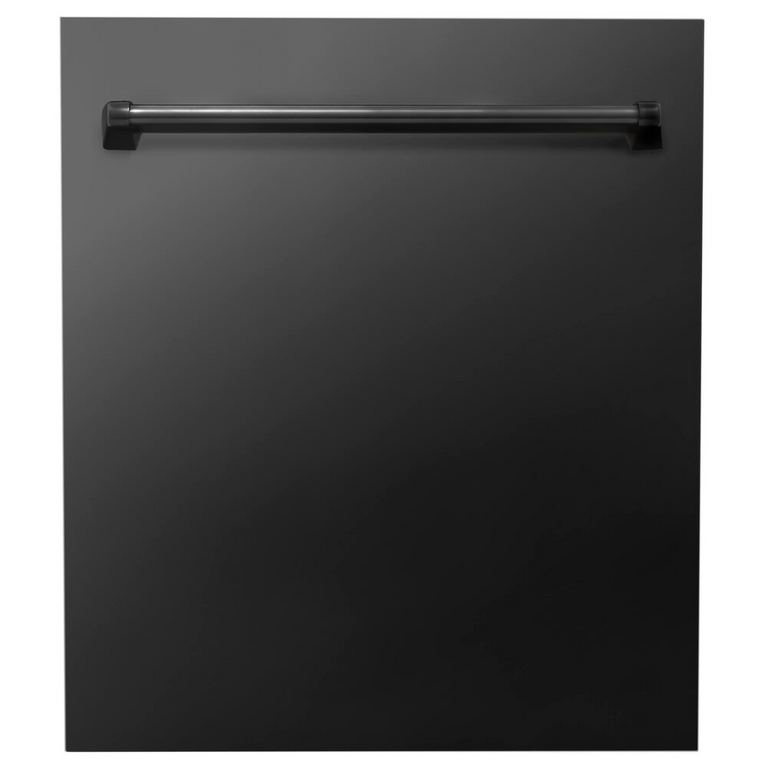 ZLINE 24" Tallac Tall Tub Dishwasher Panel in Black Stainless Steel, DPV-BS-24