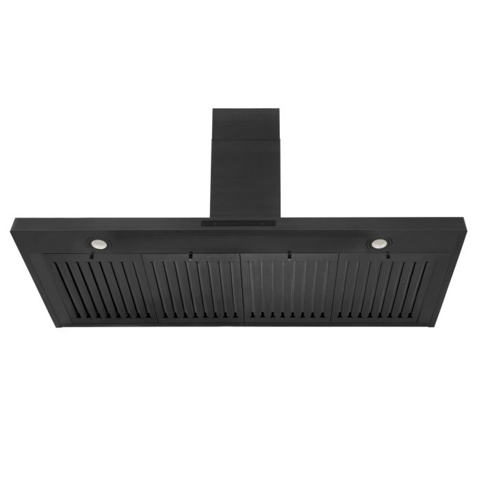 ZLINE 48 in. Convertible Vent Wall Mount Range Hood in Black Stainless Steel, BSKBN-48