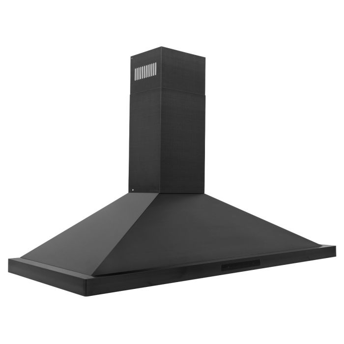 ZLINE 48 in. Convertible Vent Wall Mount Range Hood in Black Stainless Steel, BSKBN-48