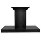 ZLINE 36 in. Convertible Vent Wall Mount Range Hood in Black Stainless Steel with Crown Molding, BSKENCRN-36