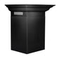ZLINE 36 in. Convertible Vent Wall Mount Range Hood in Black Stainless Steel with Crown Molding, BSKENCRN-36