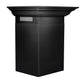 ZLINE 24 in. Convertible Vent Wall Mount Range Hood in Black Stainless Steel with Crown Molding, BSKENCRN-24