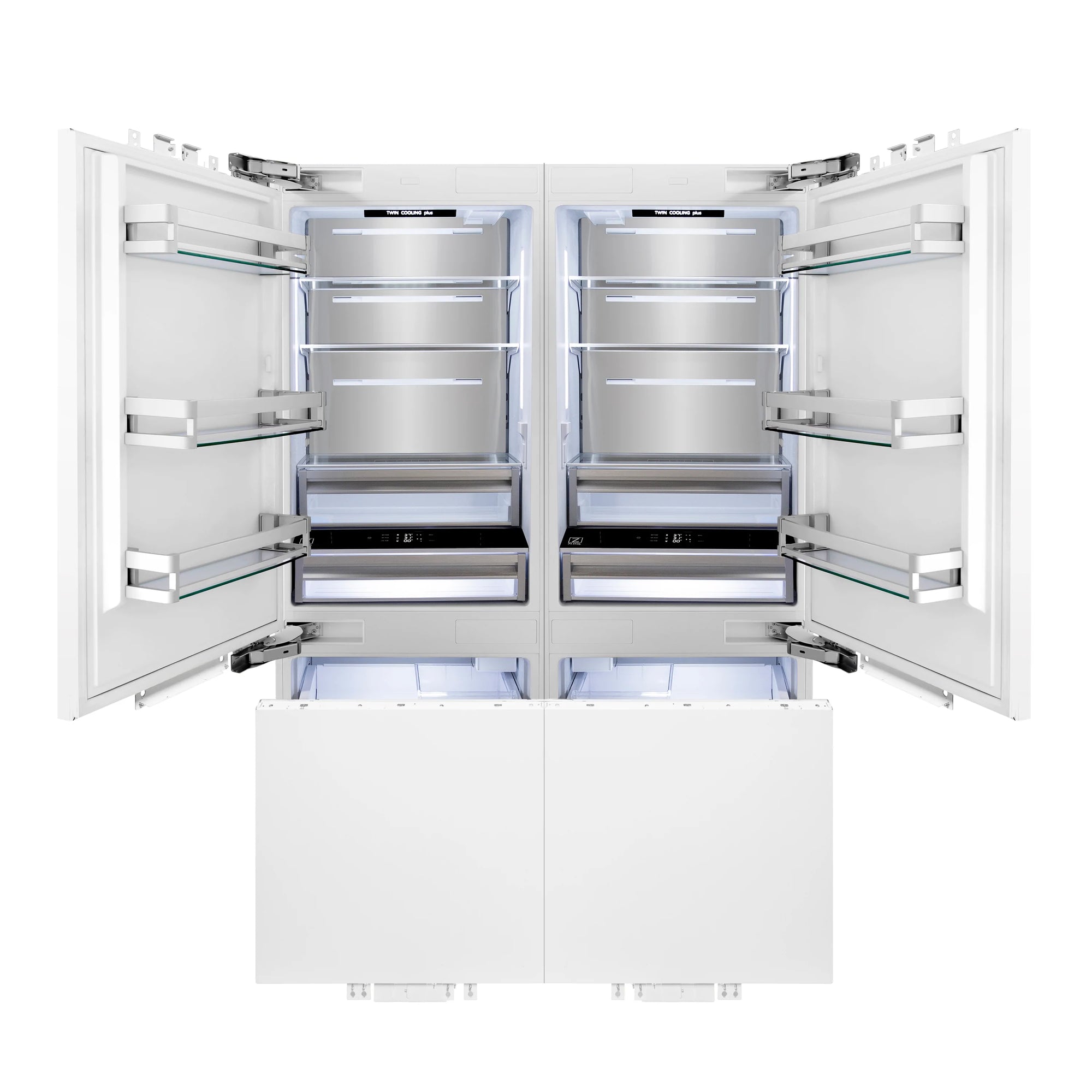 ZLINE 60 In. Panel Ready Built-In Refrigerator | Water Dispenser & Ice ...