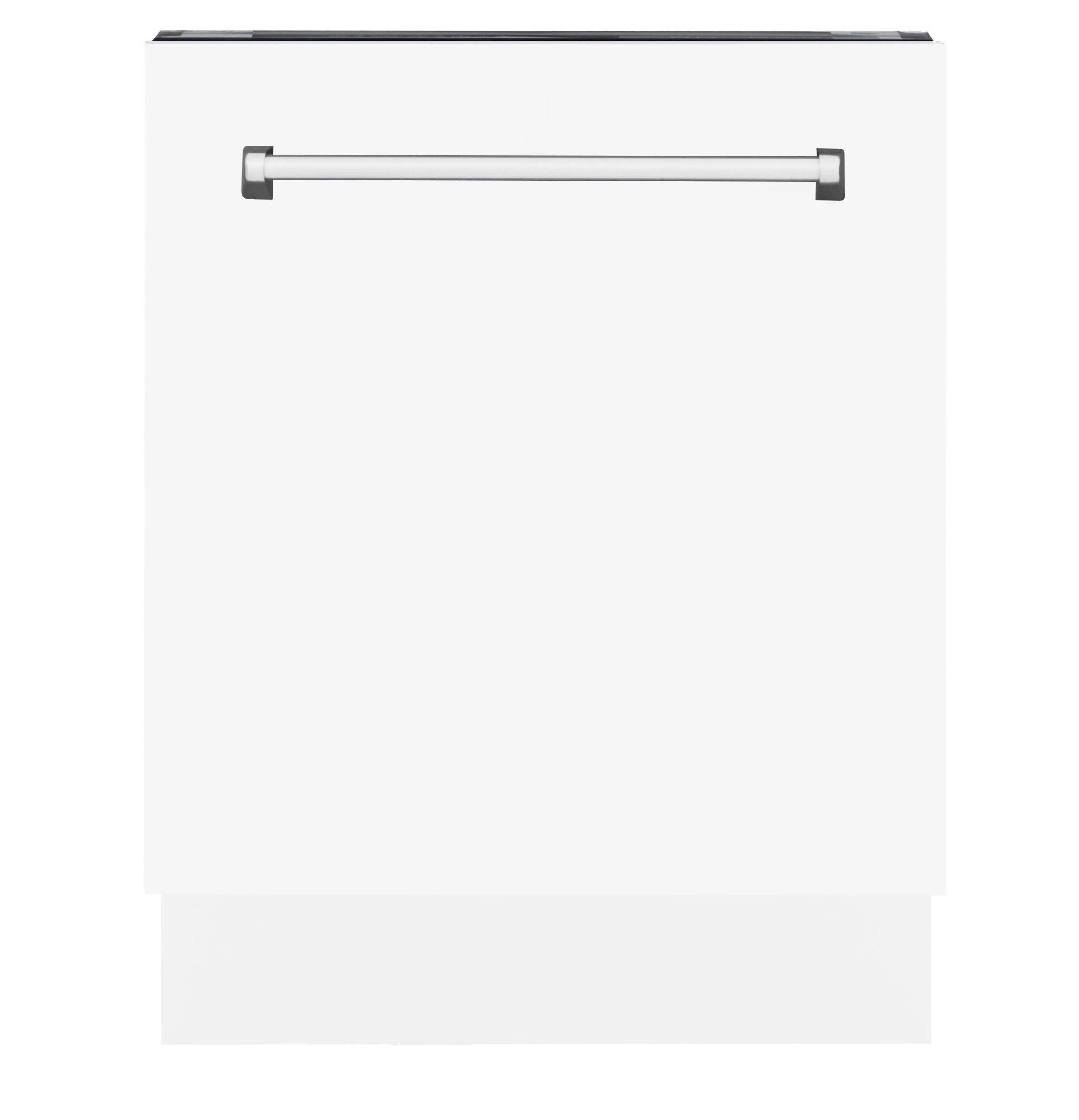 ZLINE 24 in. Top Control Tall Dishwasher in White Matte with 3rd Rack