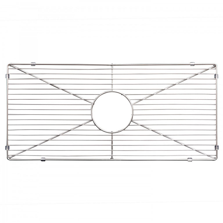 ZLINE 36 in. Venice Farmhouse Apron Front Reversible Single Bowl Fireclay Kitchen Sink with Bottom Grid in Charcoal, FRC5122-CL-36