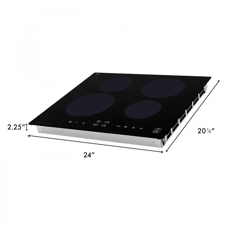 ZLINE 24 in. Induction Cooktop with 4 Burners, RCIND-24