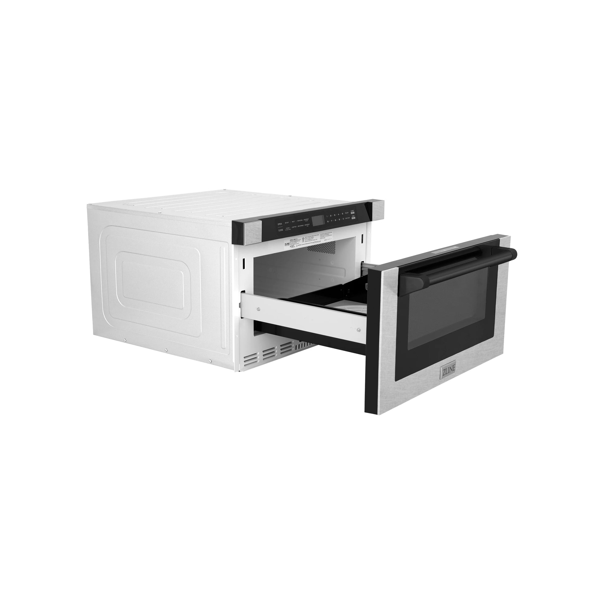 ZLINE 24" Microwave Drawer in Fingerprint Resistant Stainless, Matte B