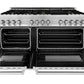 ZLINE 60 in. Professional Gas Burner with Brass Burners, 7.6 cu. ft. Electric Oven in Stainless Steel, RA-BR-60