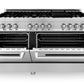 ZLINE 60 in. Professional Gas Burner and 7.4 cu. ft. Electric Oven in Stainless Steel, RA60