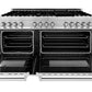 ZLINE 60 in. Professional Gas Burner and 7.4 cu. ft. Electric Oven in Stainless Steel, RA60