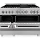 ZLINE 48 in. Professional Gas Burner/Electric Oven in DuraSnow® Stainless with 6.0 cu.ft. Oven, RAS-SN-48