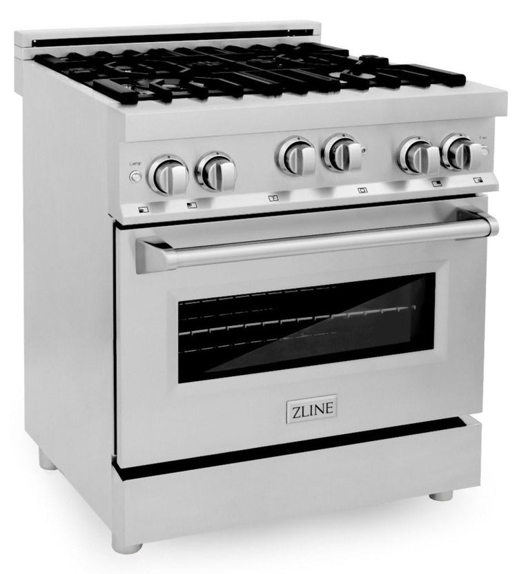 ZLINE Appliances Set – ZLINE 30 Range Package – Includes ZLINE 30 Range All Gas, ZLINE 30 Range Hood, ZLINE Dishwasher, AS-RG30-4