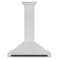ZLINE 36 Inch Autograph Edition DuraSnow® Stainless Steel Range Hood with Matte Black Handle, KB4SNZ-36-MB
