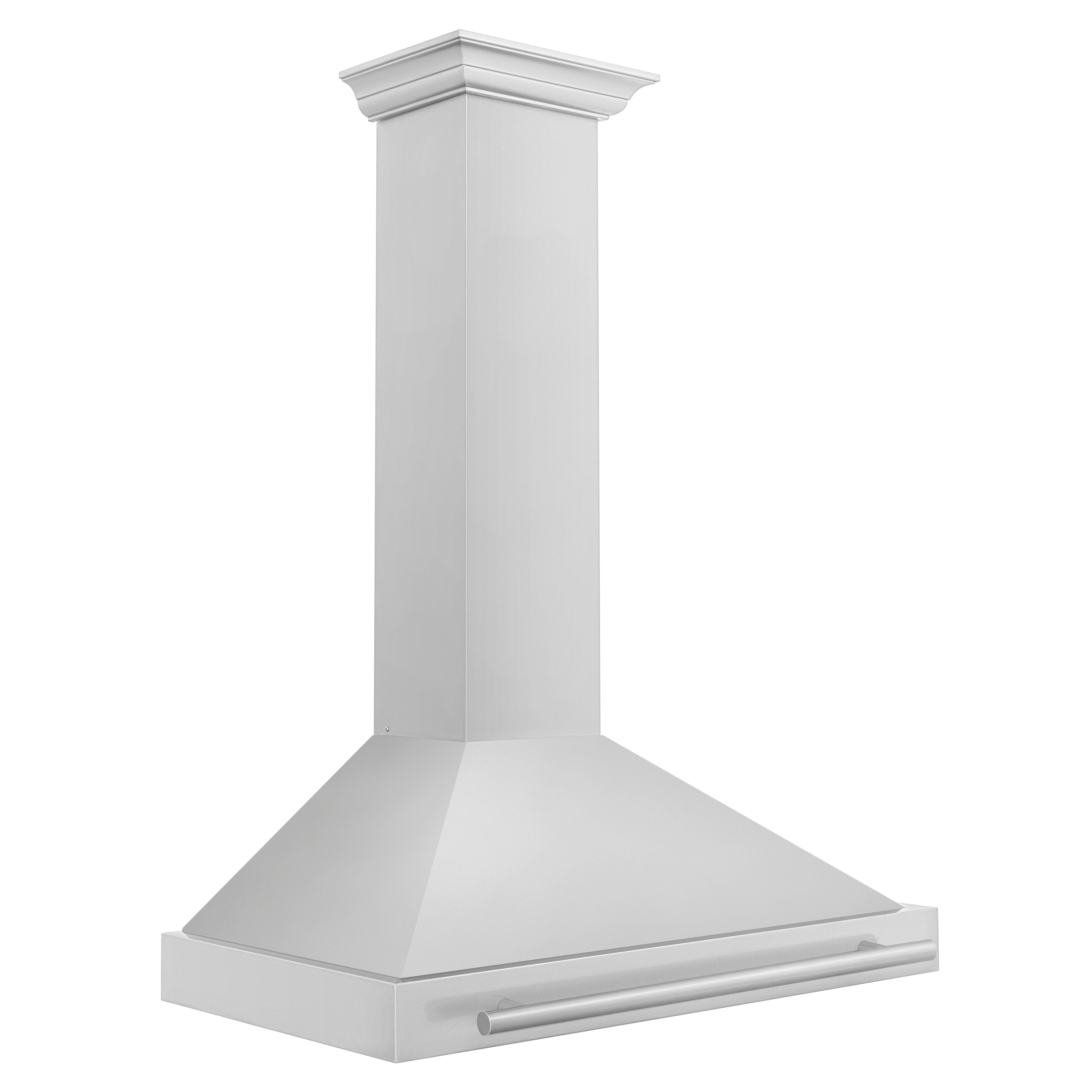 ZLINE 36 Inch Stainless Steel Range Hood with Stainless Steel Handle,