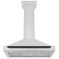 ZLINE 36 Inch Autograph Edition Stainless Steel Range Hood with Matte Black Handle, KB4STZ-36-MB