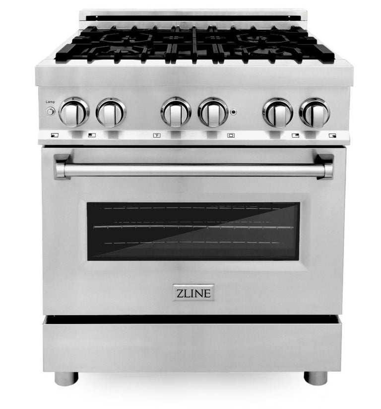 ZLINE Kitchen and Bath Appliance Package 30 in. Dual Fuel Range