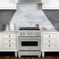ZLINE Kitchen and Bath 30 in. Professional Gas Burner/Electric Oven in DuraSnow® Stainless, RAS-SN-30