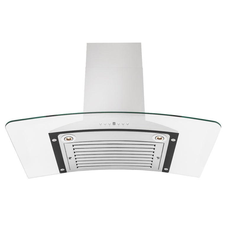 ZLINE 30 in. Convertible Vent Wall Mount Range Hood in Stainless Steel & Glass, KN-30