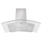 ZLINE 48 in. Convertible Vent Wall Mount Range Hood in Stainless Steel & Glass, KN4-48
