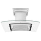 ZLINE 36 in. Wall Mount Range Hood in Stainless Steel with Built-in CrownSound Bluetooth Speakers, KNCRN-BT-36