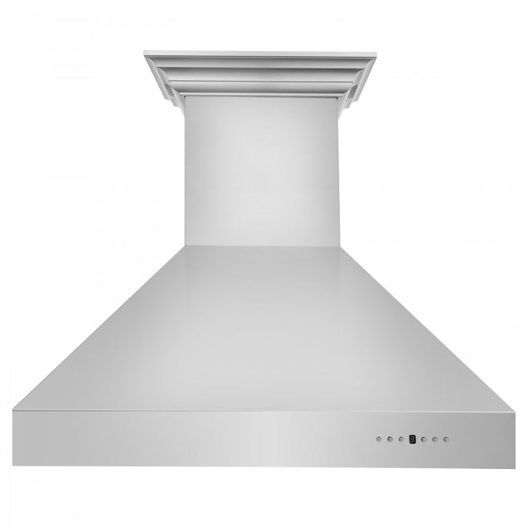 ZLINE 36 in. Stainless Steel Wall Range Hood with Built-in CrownSound® Bluetooth Speakers, 667CRN-BT-36